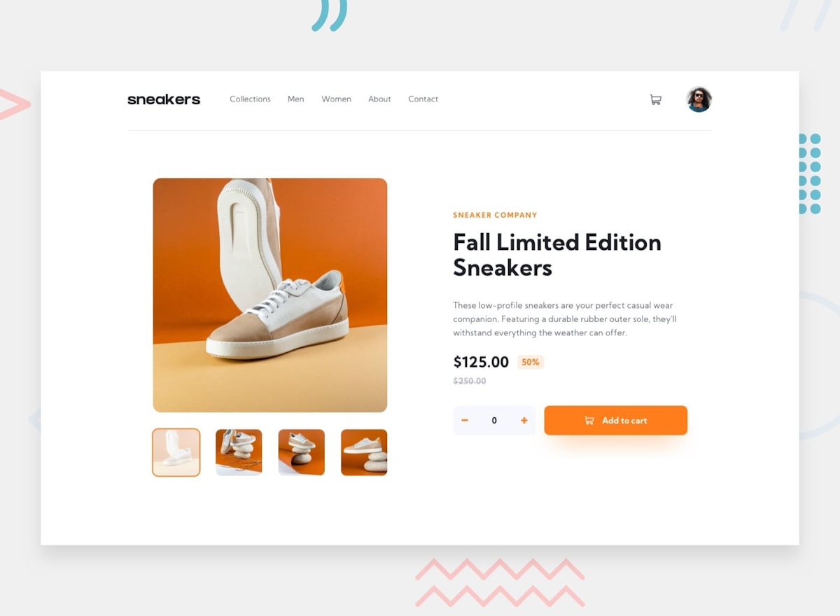 Ecommerce product page